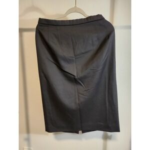 Pendleton 100% Virgin Wool Black Pencil Skirt Career Office Classic Size 10